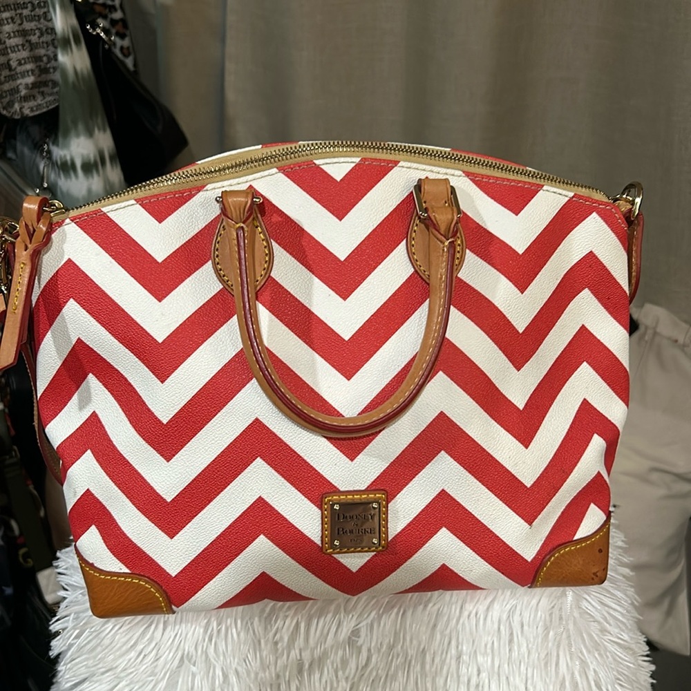 Dooney & Burke Chevron Ruby Sachel